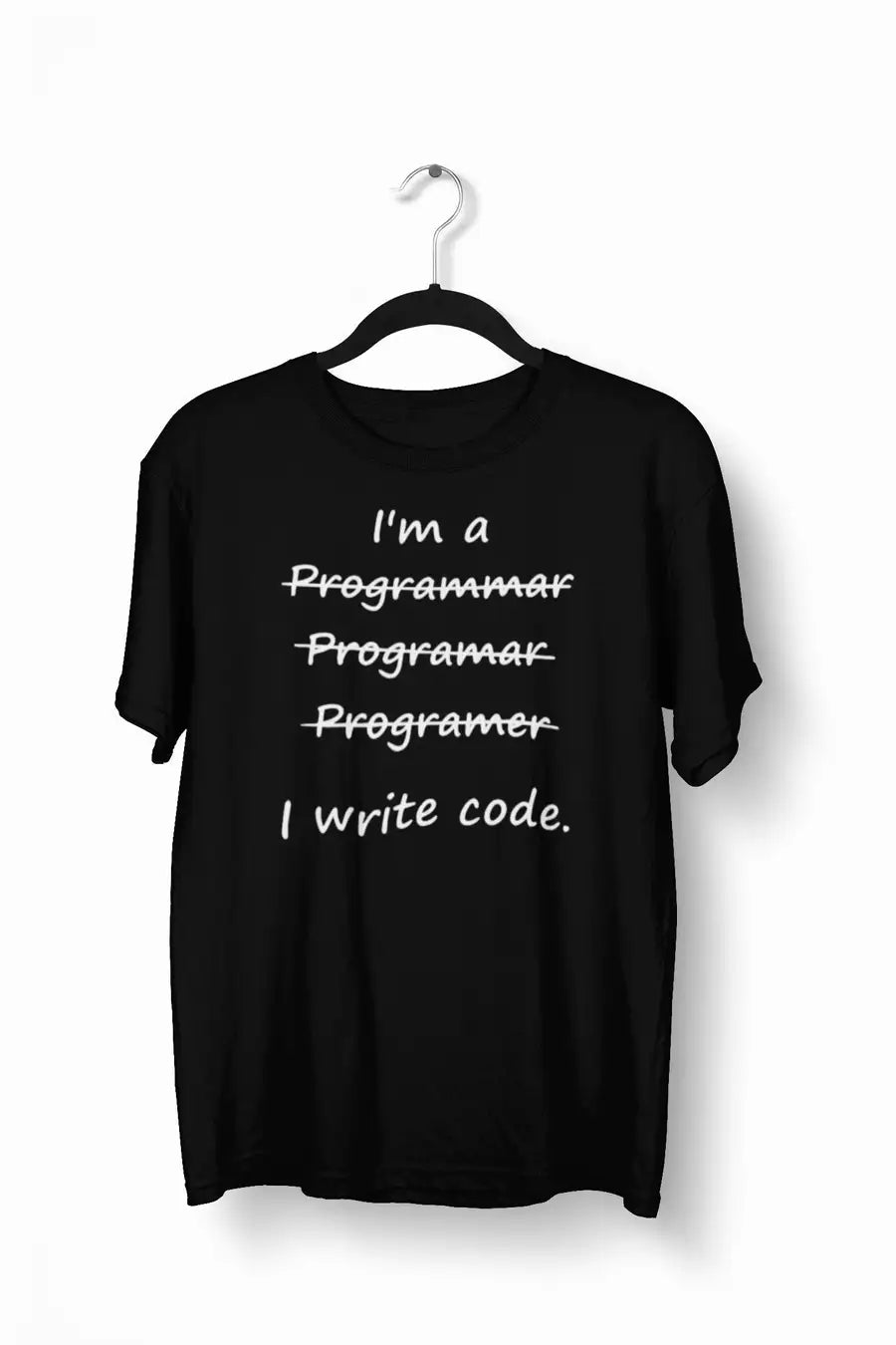 I Write Code Black T shirt for Programmers | Premium Design | Catch My Drift India - Catch My Drift India Clothing black, clothing, coding, engineer, engineering, made in india, programmer, s