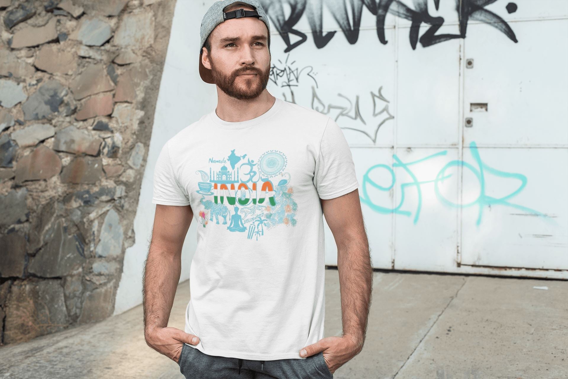 India Special White T Shirt for Men and Women | Premium Design | Catch My Drift India - Catch My Drift India  clothing, female, general, gym, hindu, made in india, shirt, t shirt, trending, t