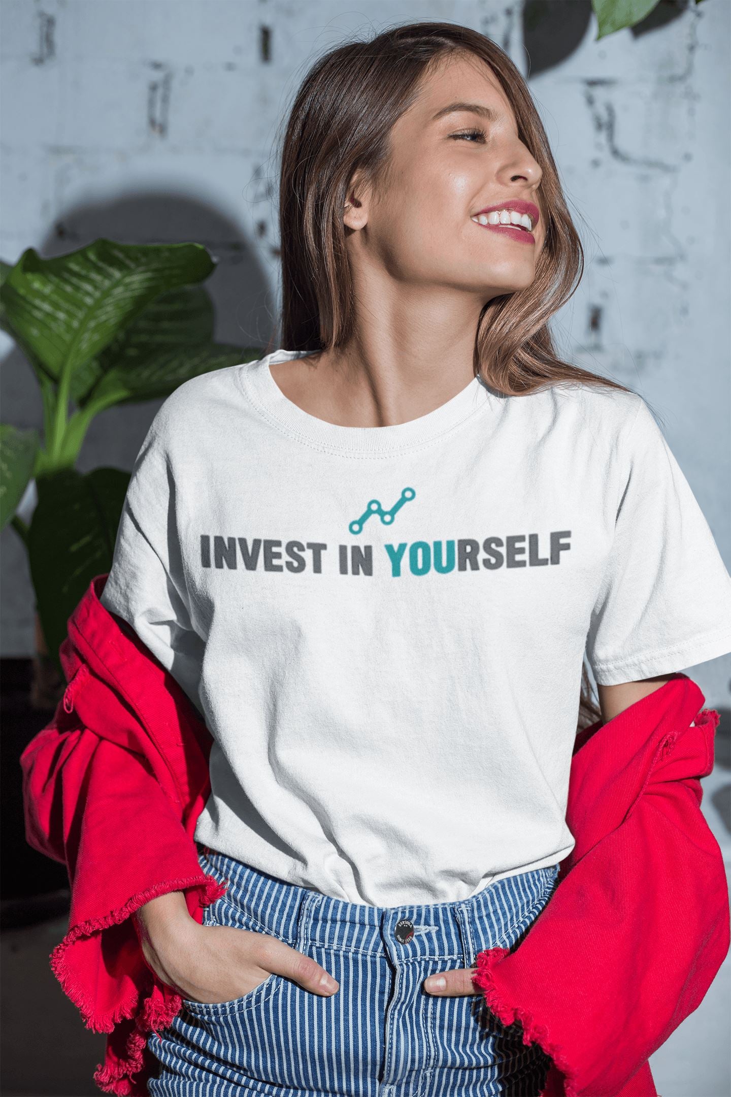 Invest in Yourself Special White T Shirt for Men and Women - Catch My Drift India  clothing, made in india, shirt, stock, stock market, t shirt, trader, traders, trading, trending, tshirt, wh