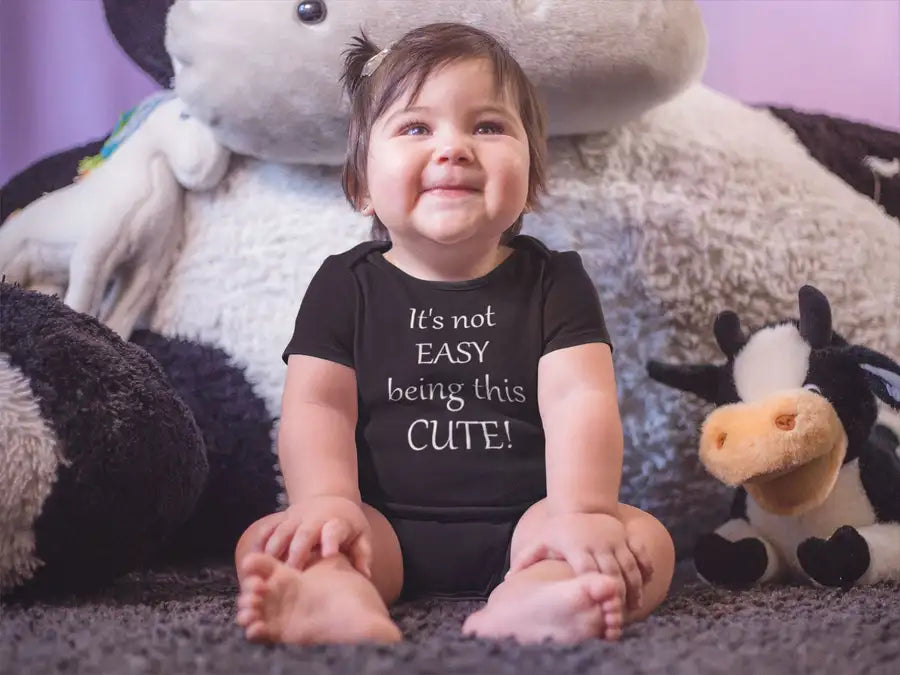 It's Not Easy Being This Cute Premium T Shirt for Toddlers | Premium Design | Catch My Drift India - Catch My Drift India Clothing babies, baby, kids, onesie, onesies, toddlers
