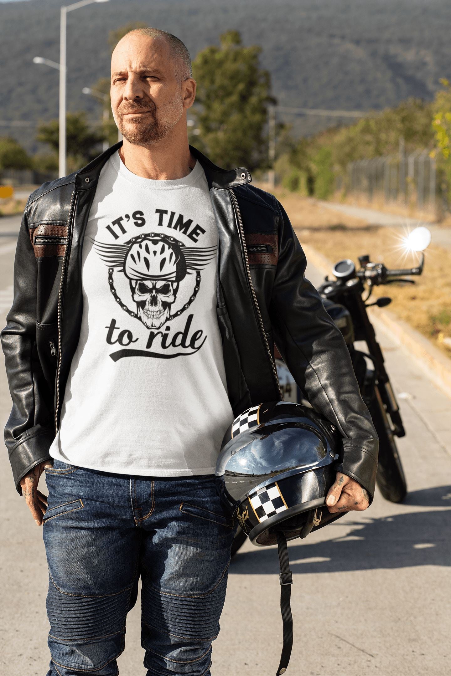 It's Time to Ride Exclusive Rowdy T Shirt for Men - Catch My Drift India  activewear, biking, clothing, cycling, general, made in india, riding, shirt, t shirt, trending, tshirt, white