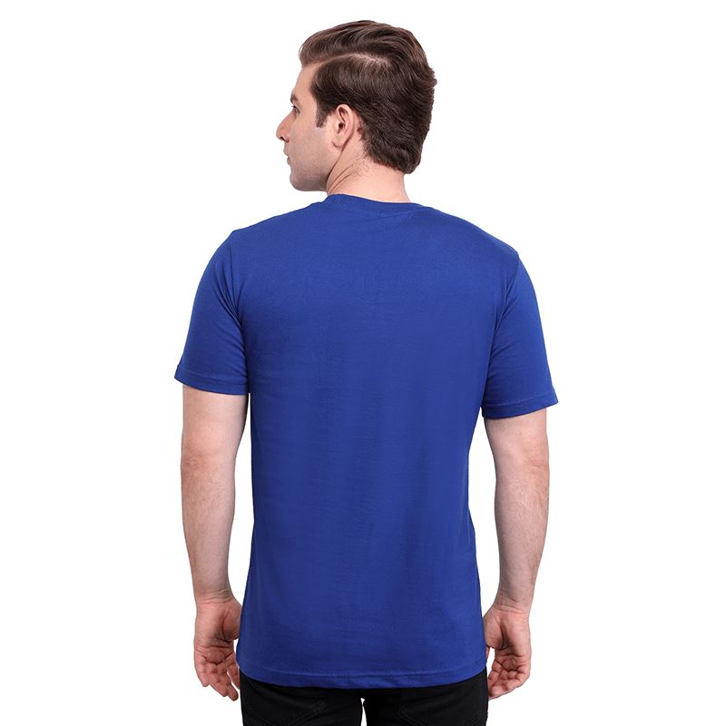Royal Blue Premium Round Neck Half Sleeves Plain T-Shirt For Men Apparel & Accessories Catch My Drift India 