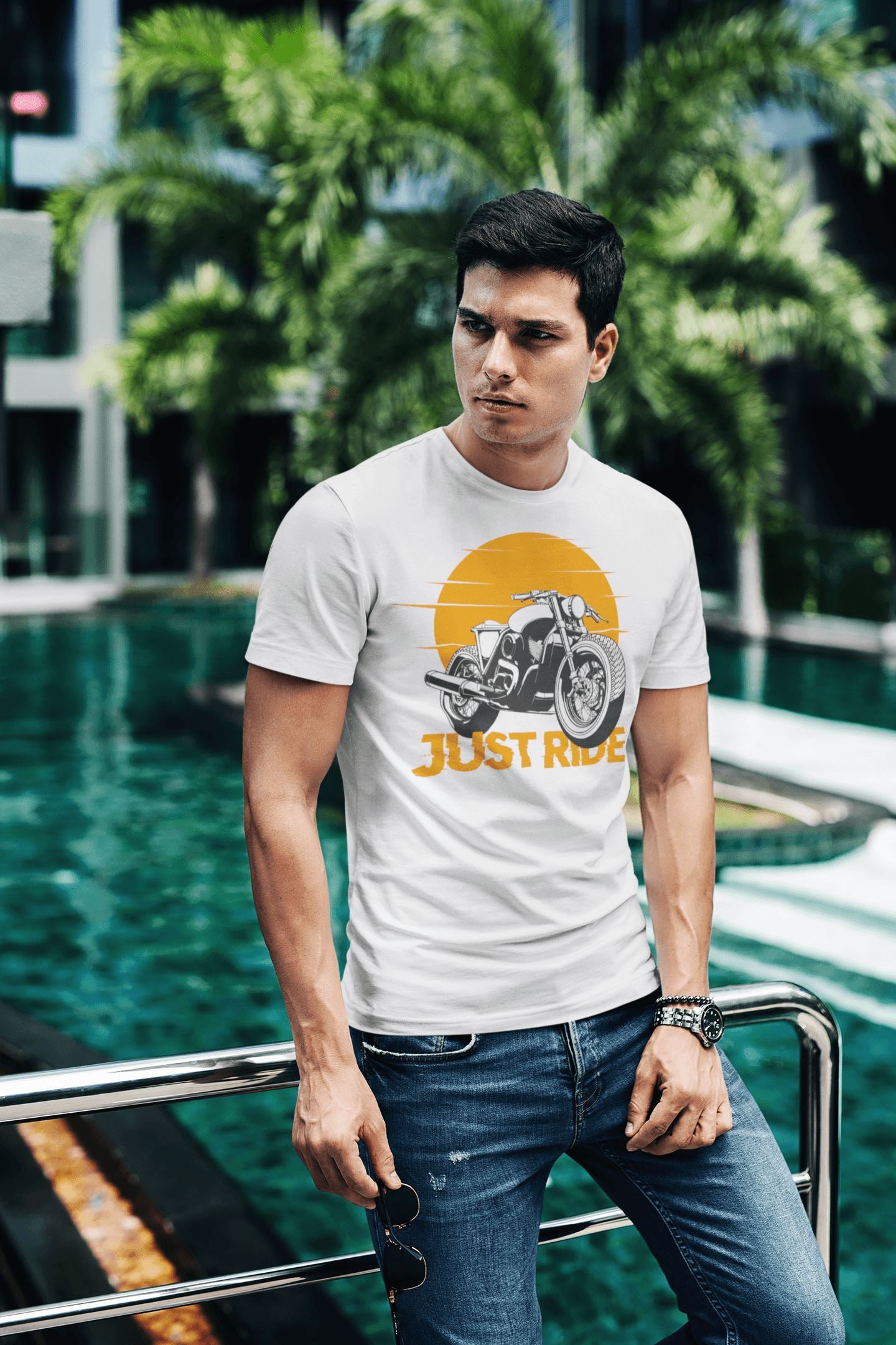 Just Ride Exclusive Bike T Shirt for Men and Women Motorcycle Enthusiasts - Catch My Drift India  bike, black, clothing, cycling, general, gym, made in india, riding, shirt, t shirt, trending