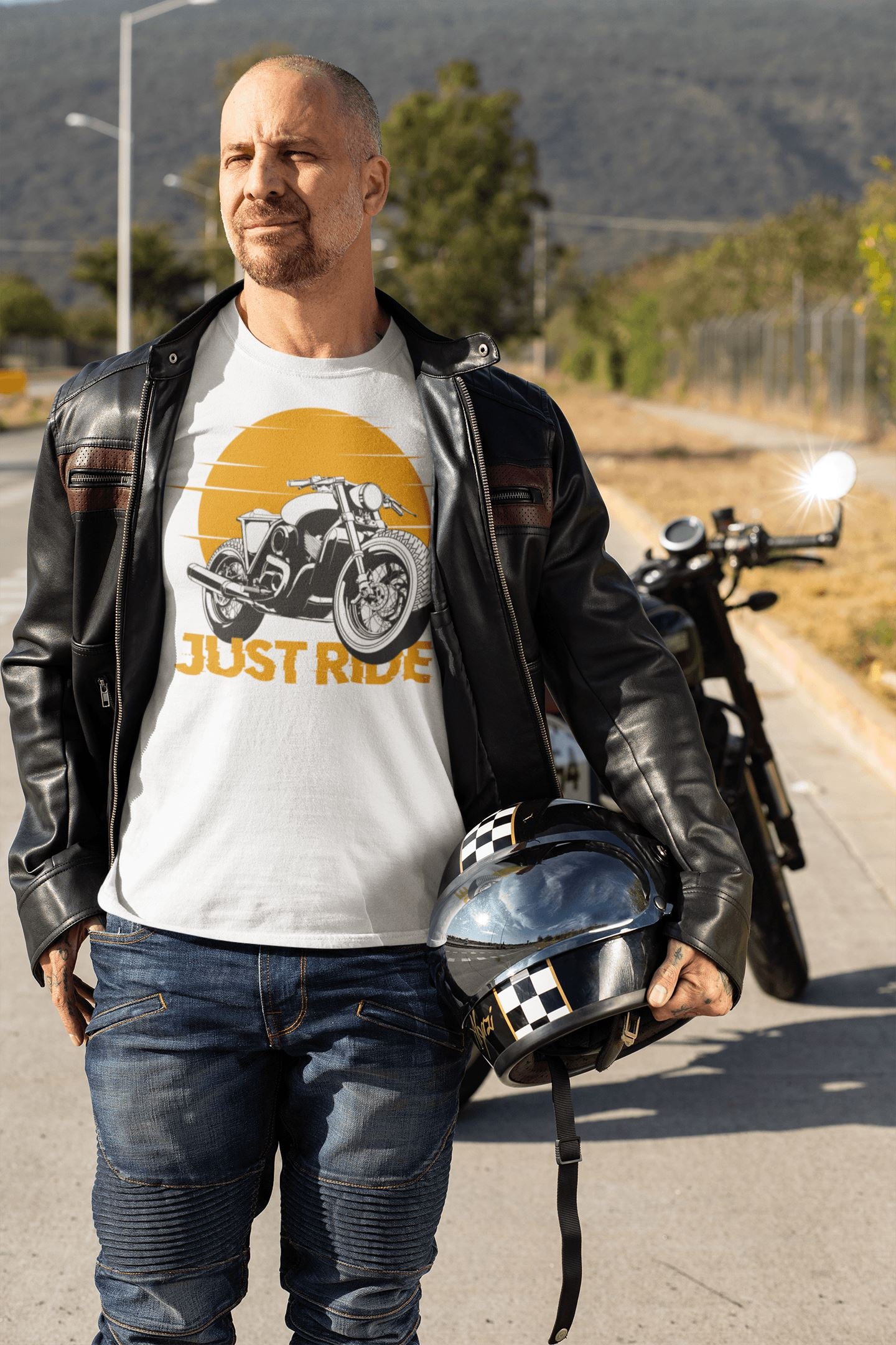Just Ride Exclusive Bike T Shirt for Men and Women Motorcycle Enthusiasts - Catch My Drift India  bike, black, clothing, cycling, general, gym, made in india, riding, shirt, t shirt, trending