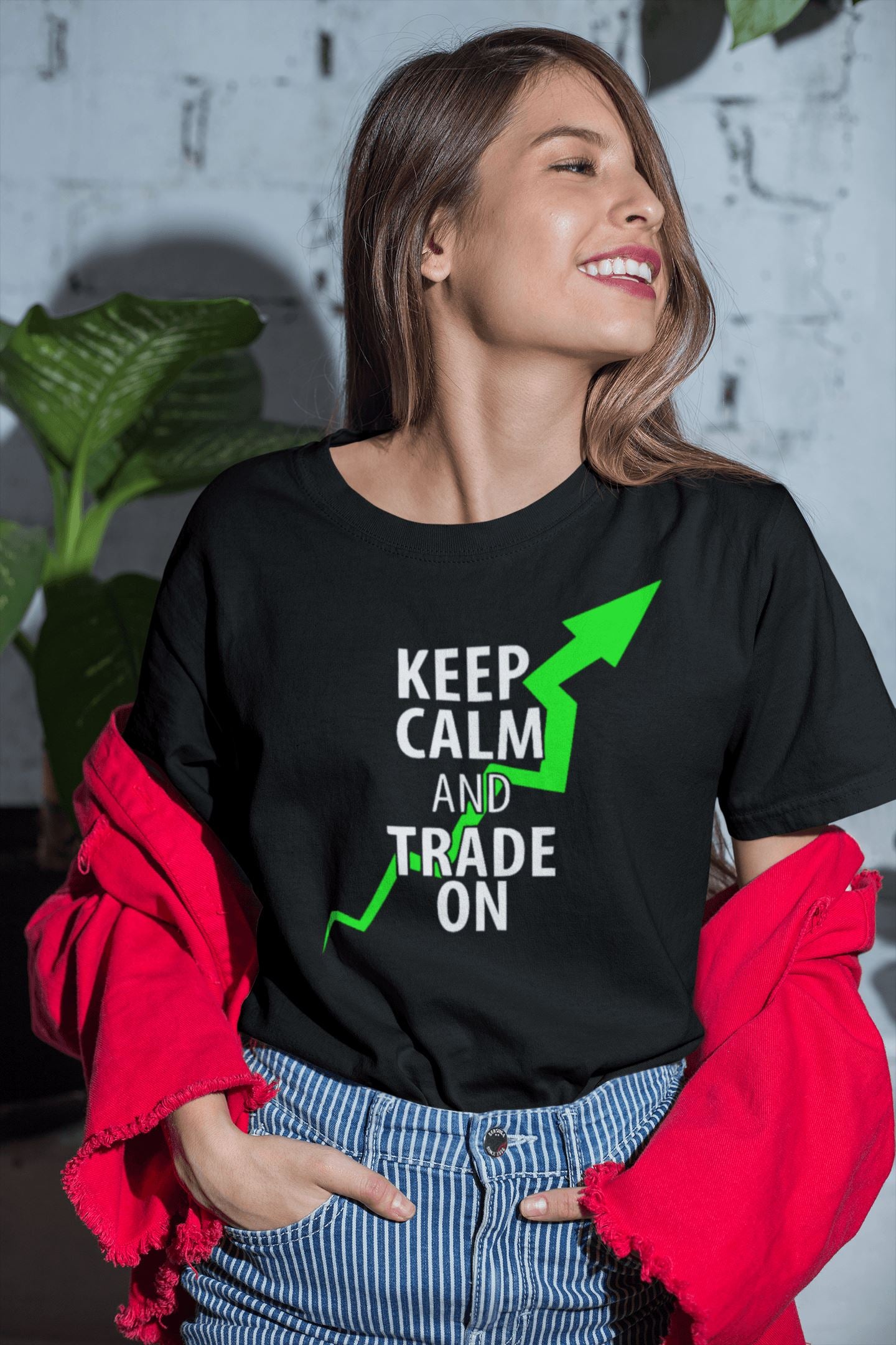 Keep Calm and Trade On Exclusive Black T Shirt for Men and Women - Black / 2XL