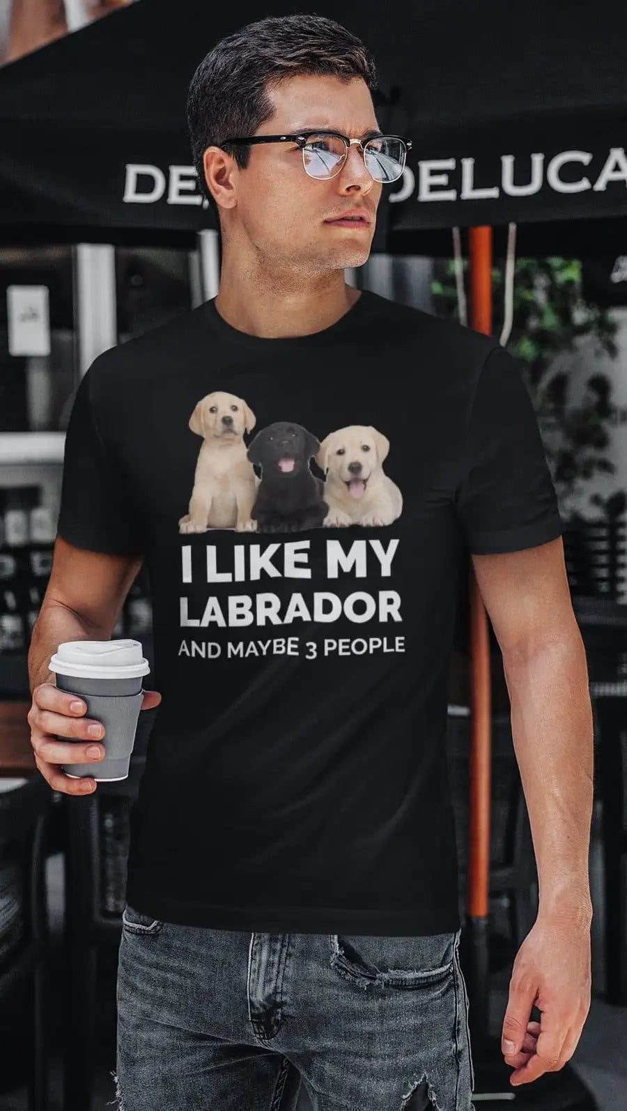 Labrador Premium Black T-Shirt | Premium Design | Catch My Drift India - Catch My Drift India Clothing black, clothing, dog, labrador, made in india, shirt, t shirt, tshirt