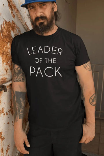 Leader of the Pack Black T Shirt | Premium Design | Catch My Drift India