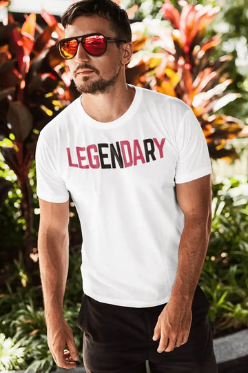Legendary White T Shirt for Men and Women | Premium Design | Catch My Drift India