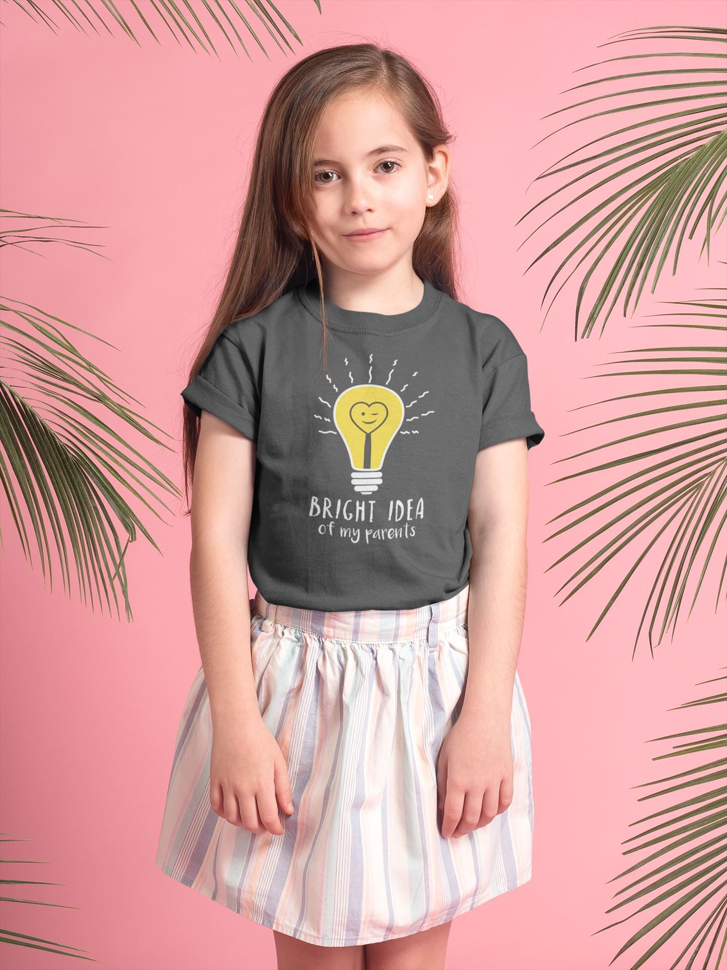 Bright Idea of My Parents Exclusive Black T Shirt for Baby Boy and Girl freeshipping - Catch My Drift India