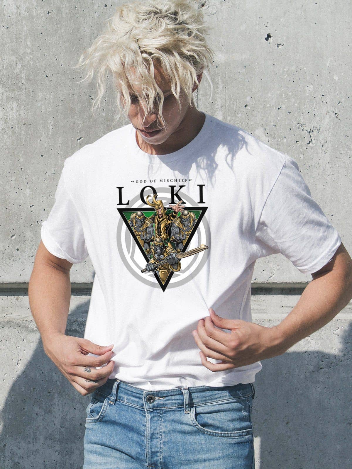 Loki The God Of Mischief Exclusive T Shirt for Comic Book Fans | Premium Design | Catch My Drift India - Catch My Drift India  clothing, general, loki, made in india, marvel, movies, shirt, s