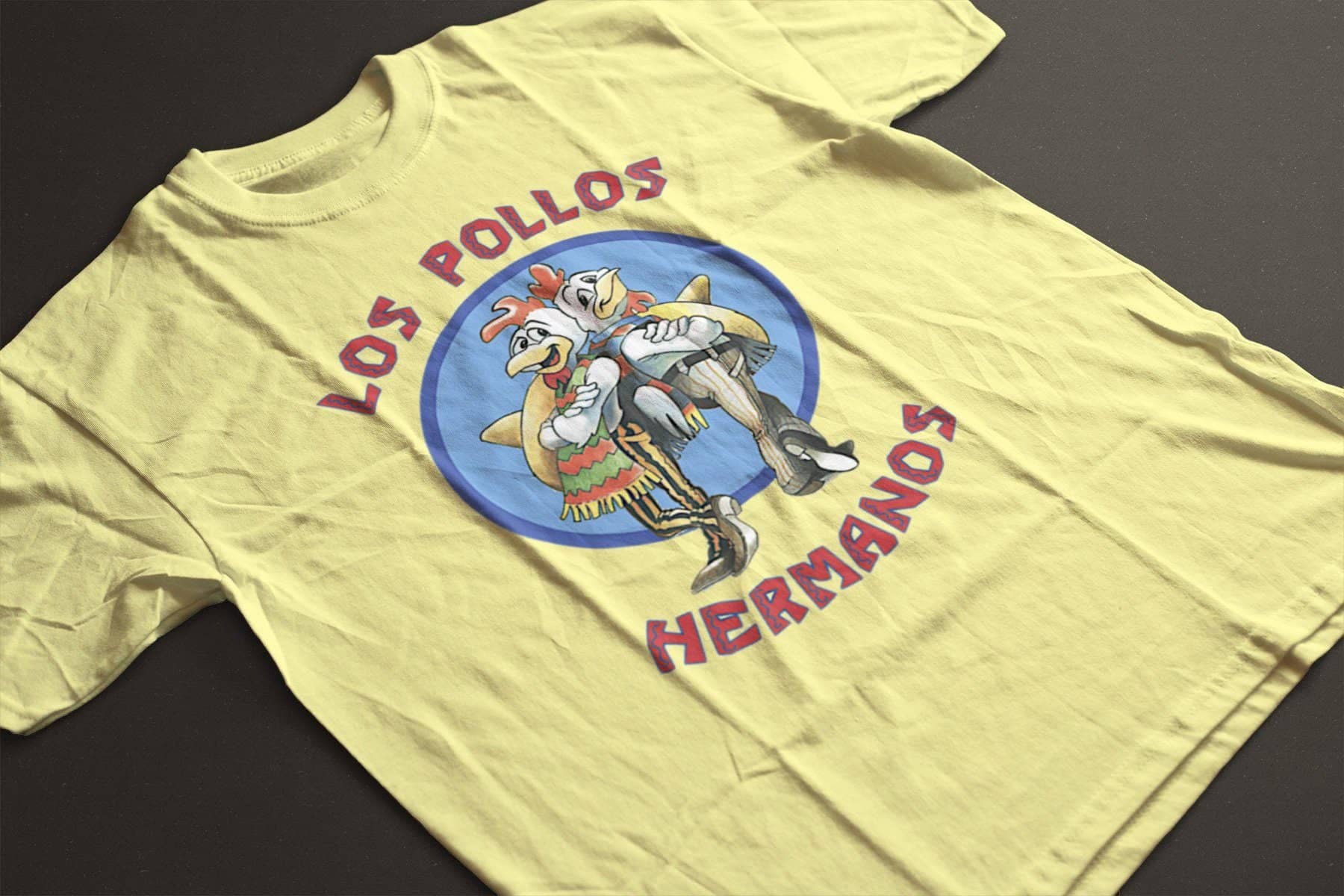Los Pollos Hermanos Exclusive Yellow T Shirt for Men and Women | Premium Design | Catch My Drift India - Catch My Drift India  better call saul, clothing, general, hollywood, jimmy, made in i