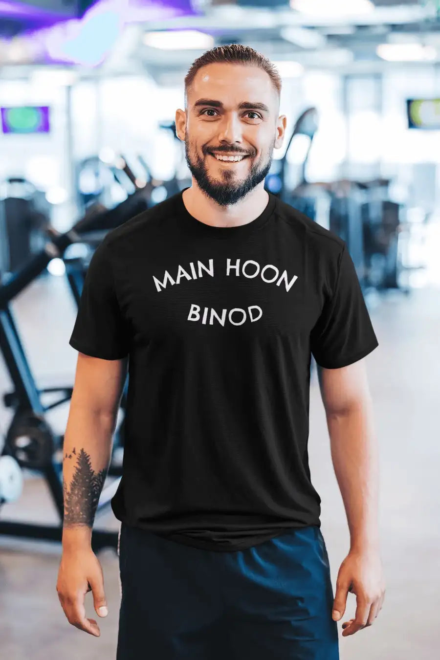 Main Hoon Binod Exclusive T Shirt for Men | Premium Design | Catch My Drift India - Catch My Drift India Clothing black, bollywood, clothing, funny, made in india, multi colour, shirt, t shir