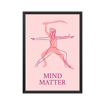 Mind Matter Premium Yoga Poster for Any Wall - Catch My Drift India  educational poster, framed poster, poster, poster art, poster designer, posters, unity in diversity poster, wall posters, 