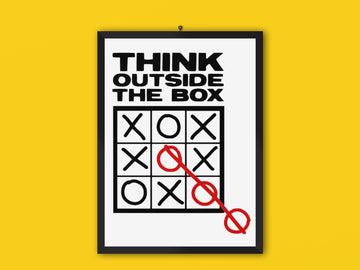 Think Outside the Box Special Motivational Poster for Home and Work freeshipping - Catch My Drift India