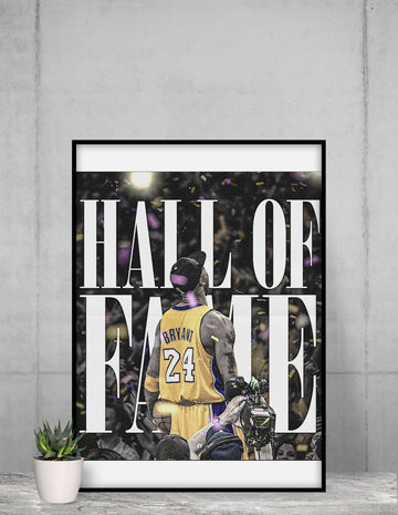 Kobe Bryant Special Hall of Fame Framed Poster freeshipping - Catch My Drift India