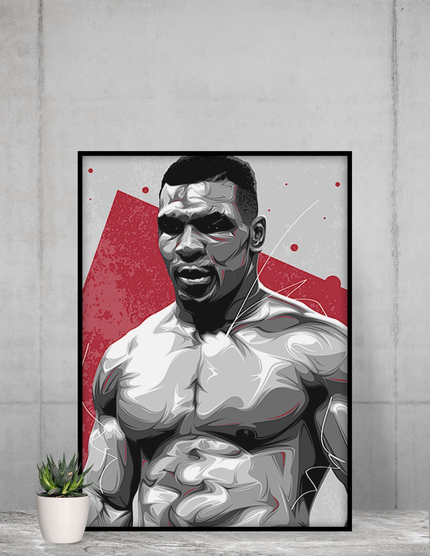 Iron Mike Tyson Exclusive Boxing Framed Wall Poster freeshipping - Catch My Drift India