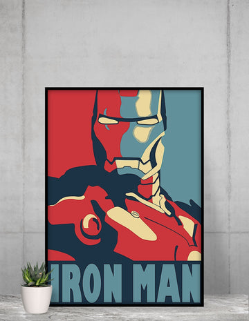 Iron Man Iconic Framed Wall Poster For Home and Office freeshipping - Catch My Drift India