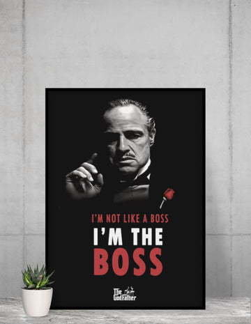 I'm The Boss Exclusive Godfather Framed Wall Poster Printrove 