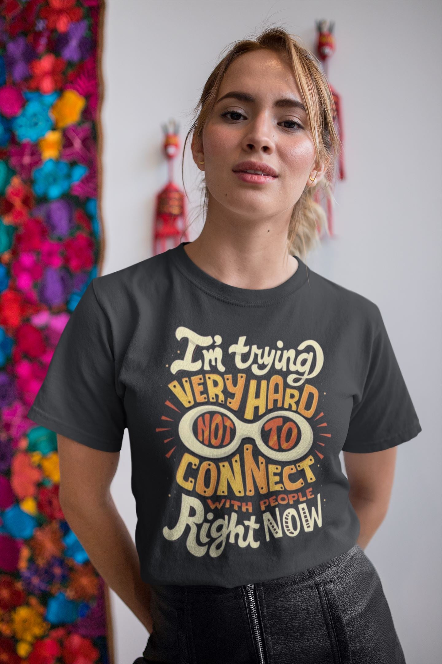 I Am Trying Very Hard Not To Connect to People Official Funny Schitt's Creek T Shirt for Men and Women freeshipping - Catch My Drift India