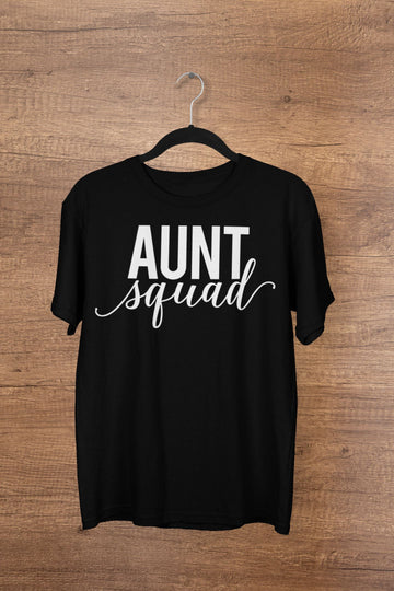 Aunt Squad Special Black T Shirt for Women freeshipping - Catch My Drift India