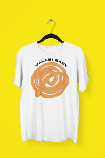 Jalebi Baby Official White T Shirt for Men and Women