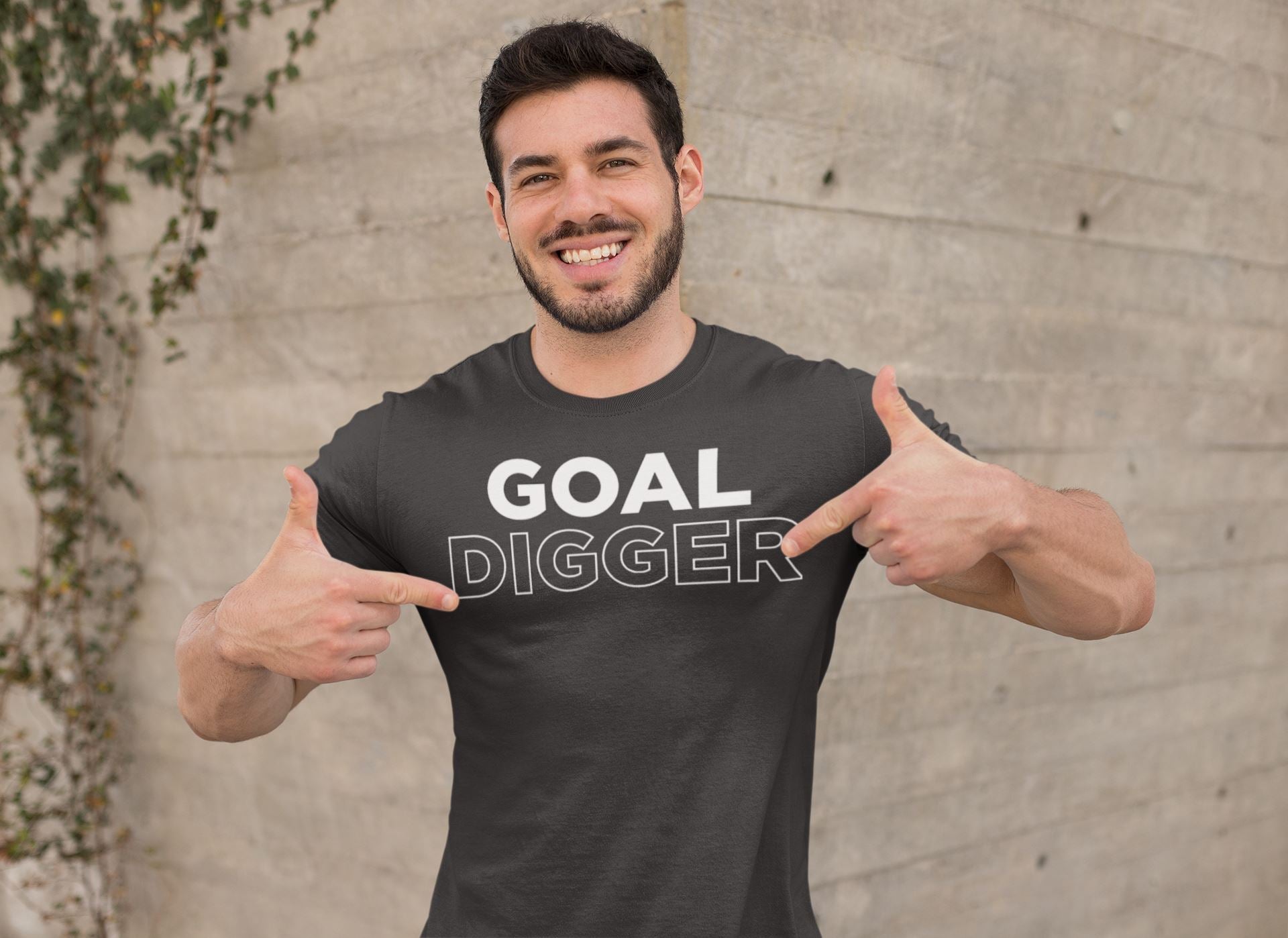 GOAL Digger Exclusive Black T Shirt for Men and Women freeshipping - Catch My Drift India