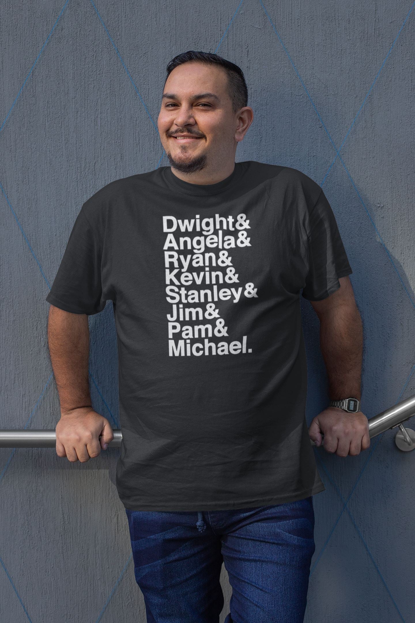 The Full Office Cast Names Official Black T Shirt for Men and Women freeshipping - Catch My Drift India