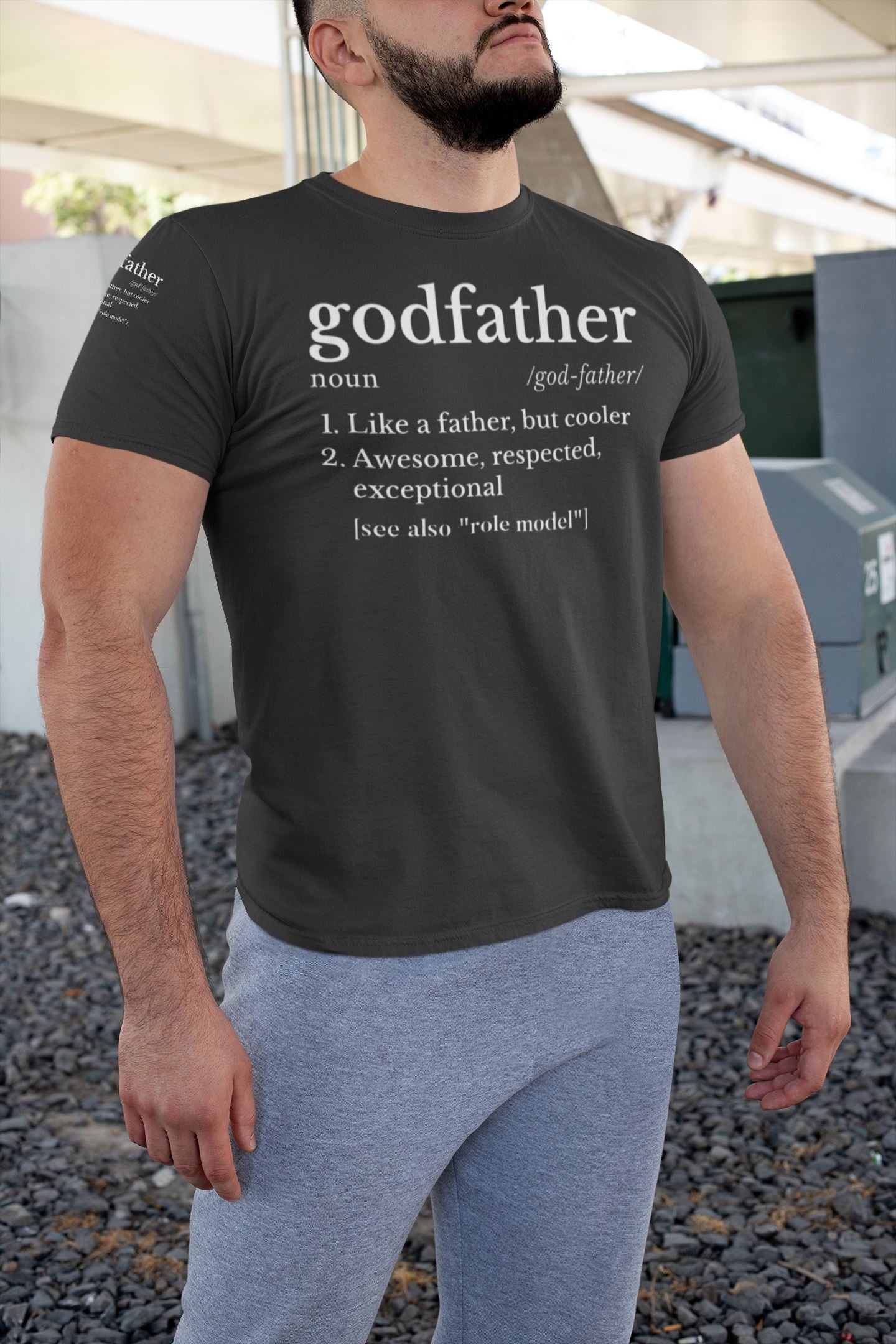 Godfather Definition Exclusive Black T Shirt for Men freeshipping - Catch My Drift India