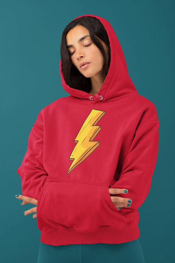 Flash Lightning Logo Official Red Hoodie for Men and Women