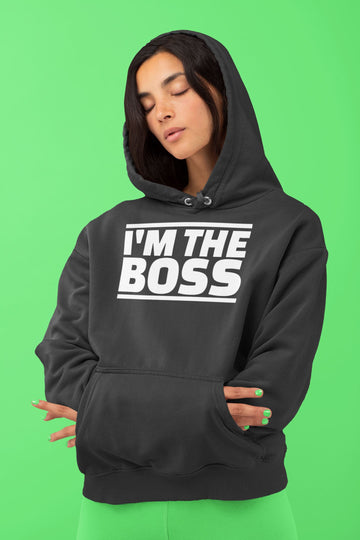 I'm The Boss Exclusive Black Hoodie for Men and Women