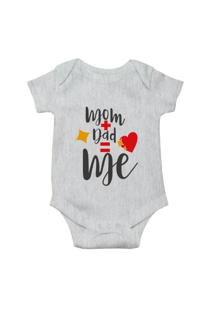 Mom Plus Dad Equals to Me Special Romper for Babies and Toddlers - Catch My Drift India Romper babies, baby, clothing, kids, made in india, onesie, onesies, romper, rompers, toddlers