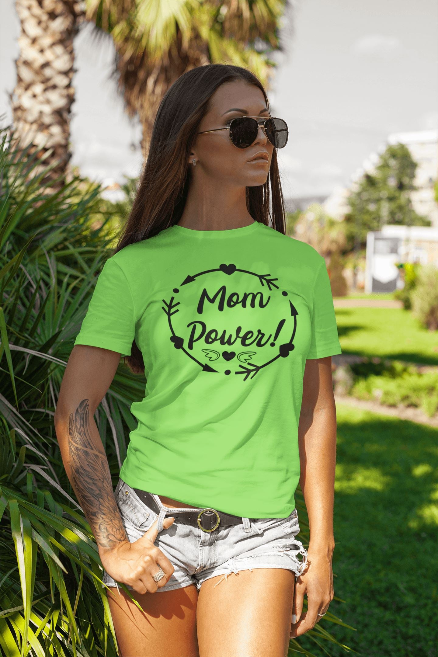Mom Power Special Multi Colour Long T Shirt for Women - Catch My Drift India  clothing, female, grandparents, made in india, mom, mother, parents, t shirt, tshirt, white