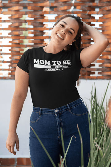 MOM TO BE Special Black T Shirt for Women