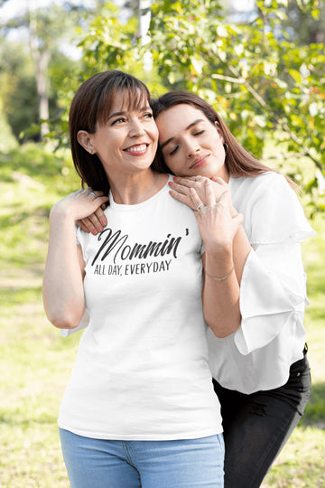 Mommin All Day Everyday Special T Shirt for Mother | Premium Design | Catch My Drift India - Catch My Drift India  clothing, family, female, made in india, mom, mother, parents, shirt, t shir