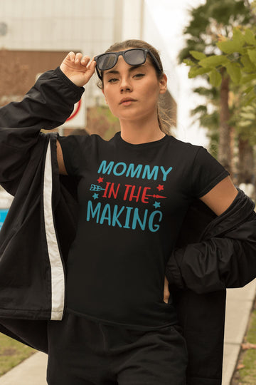 Mommy in the Making Special T Shirt for Women - Catch My Drift India  black, clothing, female, made in india, mom, mother, parents, shirt, t shirt, tshirt, white