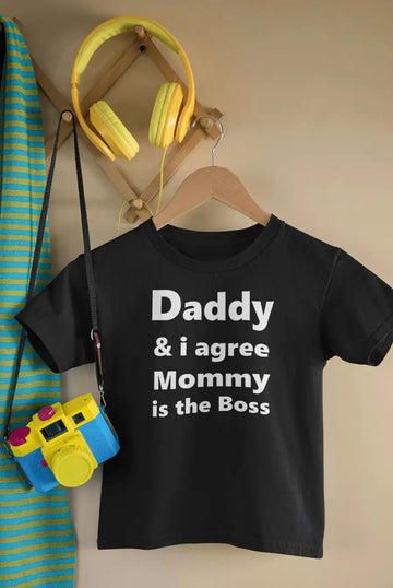 Mommy is the Boss Adorable T Shirt for New Born Babies | Premium Design | Catch My Drift India