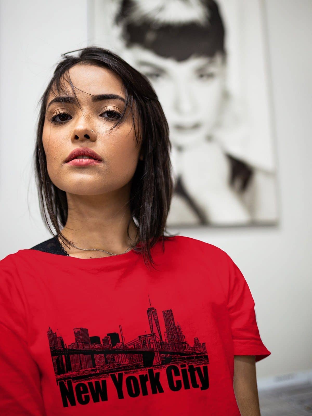 New York City Exclusive Red T Shirt for Men and Women - Red / 2XL