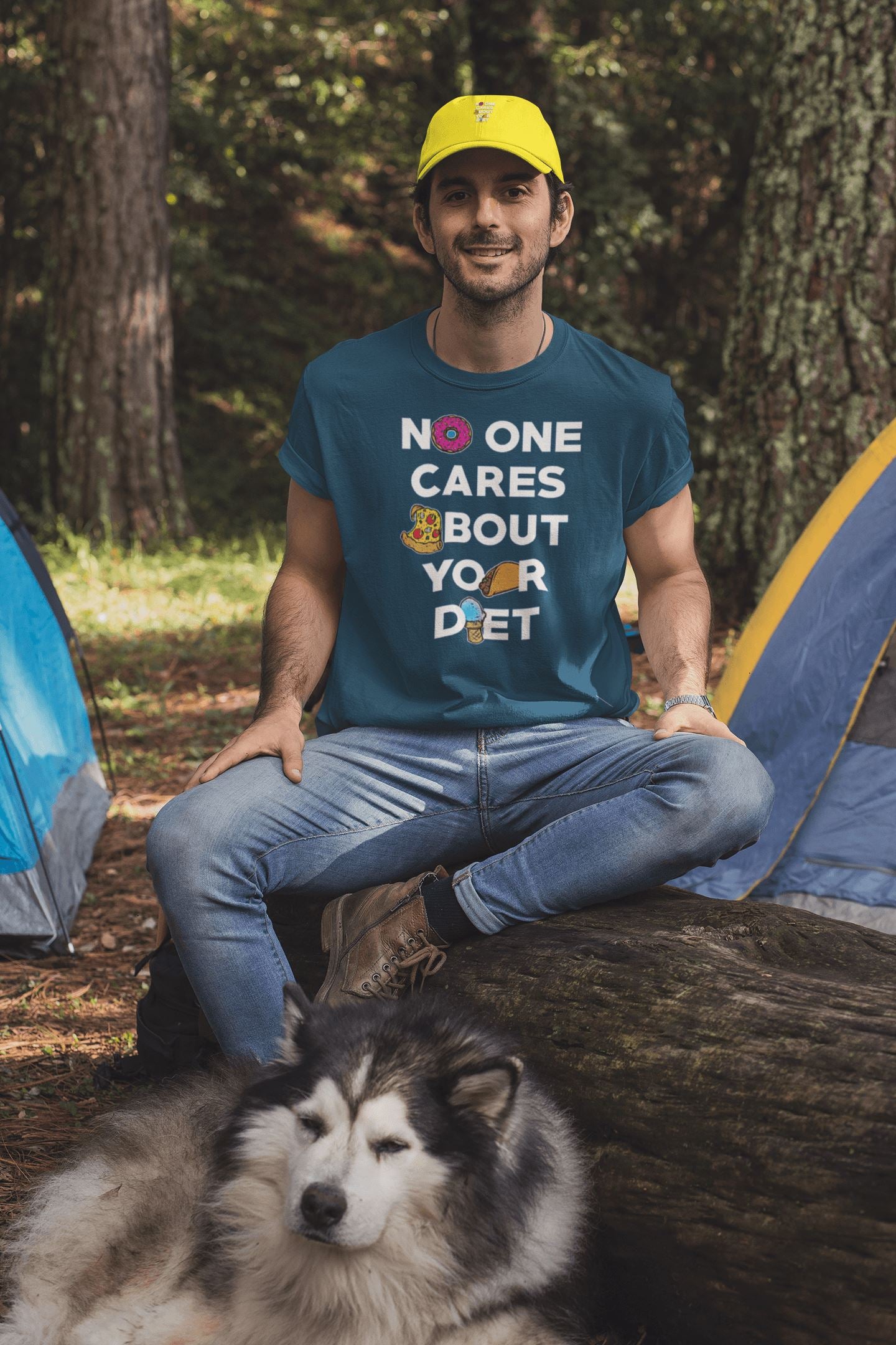 No One Cares About Your Diet Graphic T Shirt for Men and Women | Premium Design | Catch My Drift India - Catch My Drift India  blue, clothing, female, general, made in india, navy blue, shirt