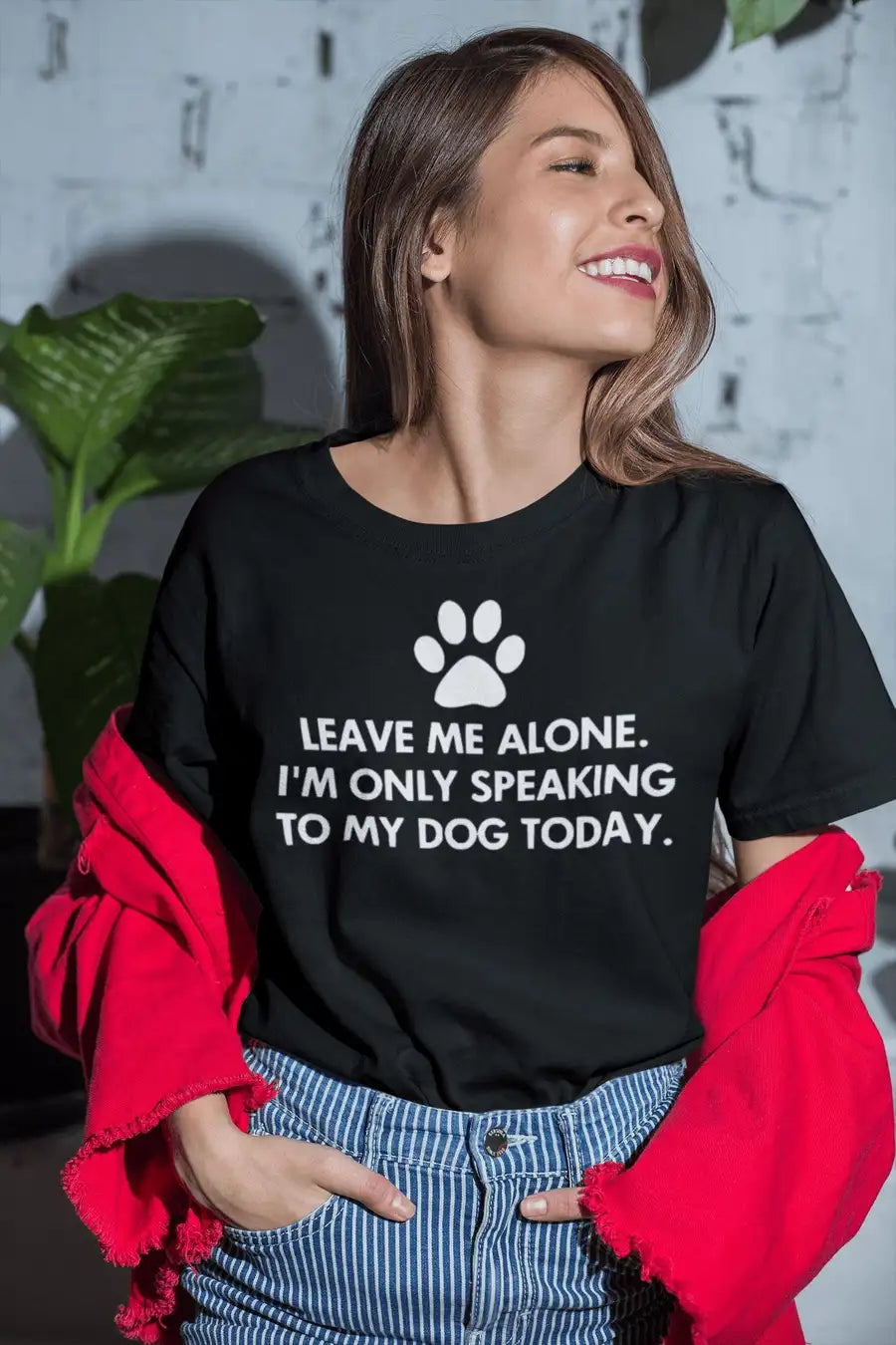 Only Speaking to My Dog Today Special T Shirt for Men and Women | Premium Design | Catch My Drift India - Catch My Drift India Clothing black, clothing, dog, made in india, shirt, t shirt, ts