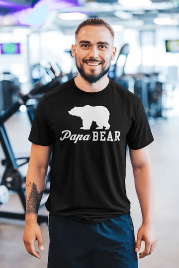 Papa Bear Exclusive T Shirt for Men | Premium Design | Catch My Drift India - Catch My Drift India Clothing black, clothing, dad, father, made in india, parents, shirt, t shirt, tshirt