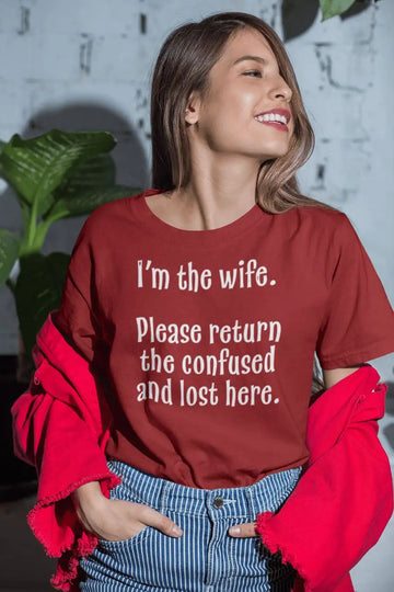 Confused and Lost Funny T Shirt for Couples (Female Version) | Premium Design | Catch My Drift India