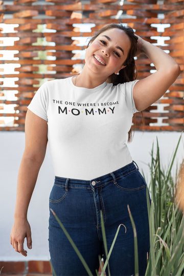 The One Where I Become Mommy Supreme White T Shirt for Women