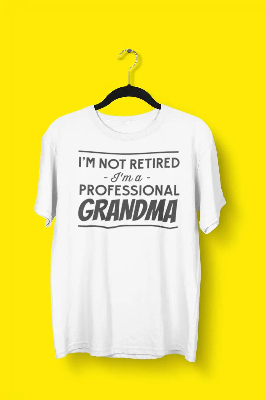 Professional Grandma White T Shirt for Women | Premium Design | Catch My Drift India - Catch My Drift India Clothing clothing, made in india, mom, mother, parents, shirt, t shirt, tshirt, whi