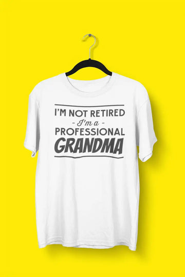 Professional Grandma White T Shirt for Women | Premium Design | Catch My Drift India