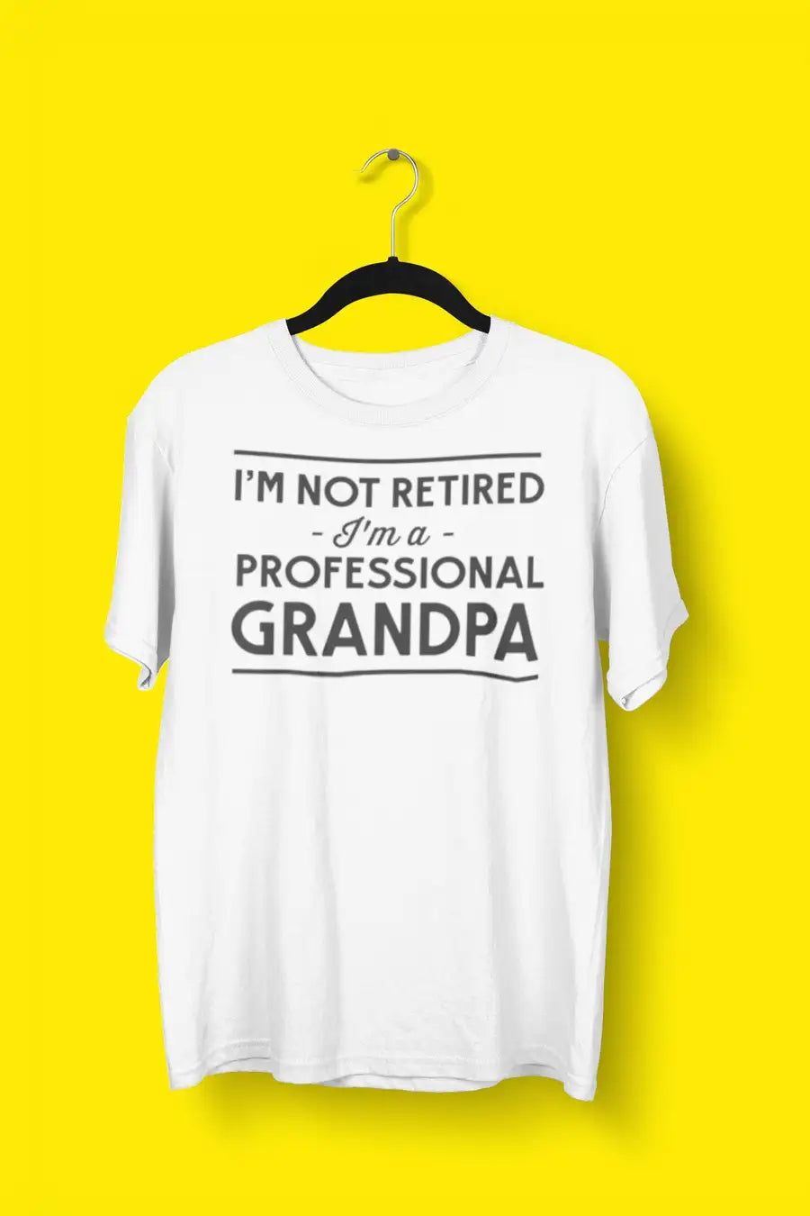 Professional Grandpa White T Shirt for Men | Premium Design | Catch My Drift India - Catch My Drift India Clothing clothing, dad, father, made in india, parents, shirt, t shirt, tshirt, white