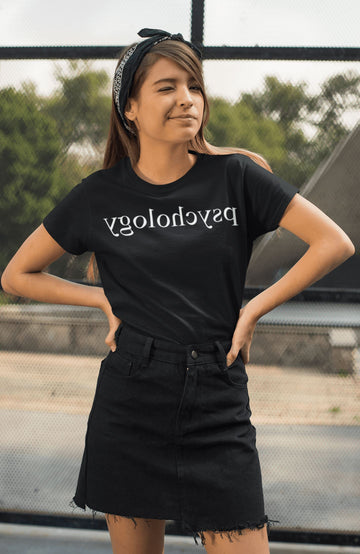 Reverse Psychology Exclusive Funny Black T Shirt for Men and Women - Catch My Drift India  black, clothing, female, funny, general, made in india, shirt, t shirt, trending, tshirt