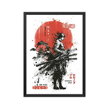 Roronoa Zoro Samurai Official Anime Poster for Room and Office - Catch My Drift India  anime, anime art, anime poster, anime posters, framed poster, poster, poster art, poster designer, poste