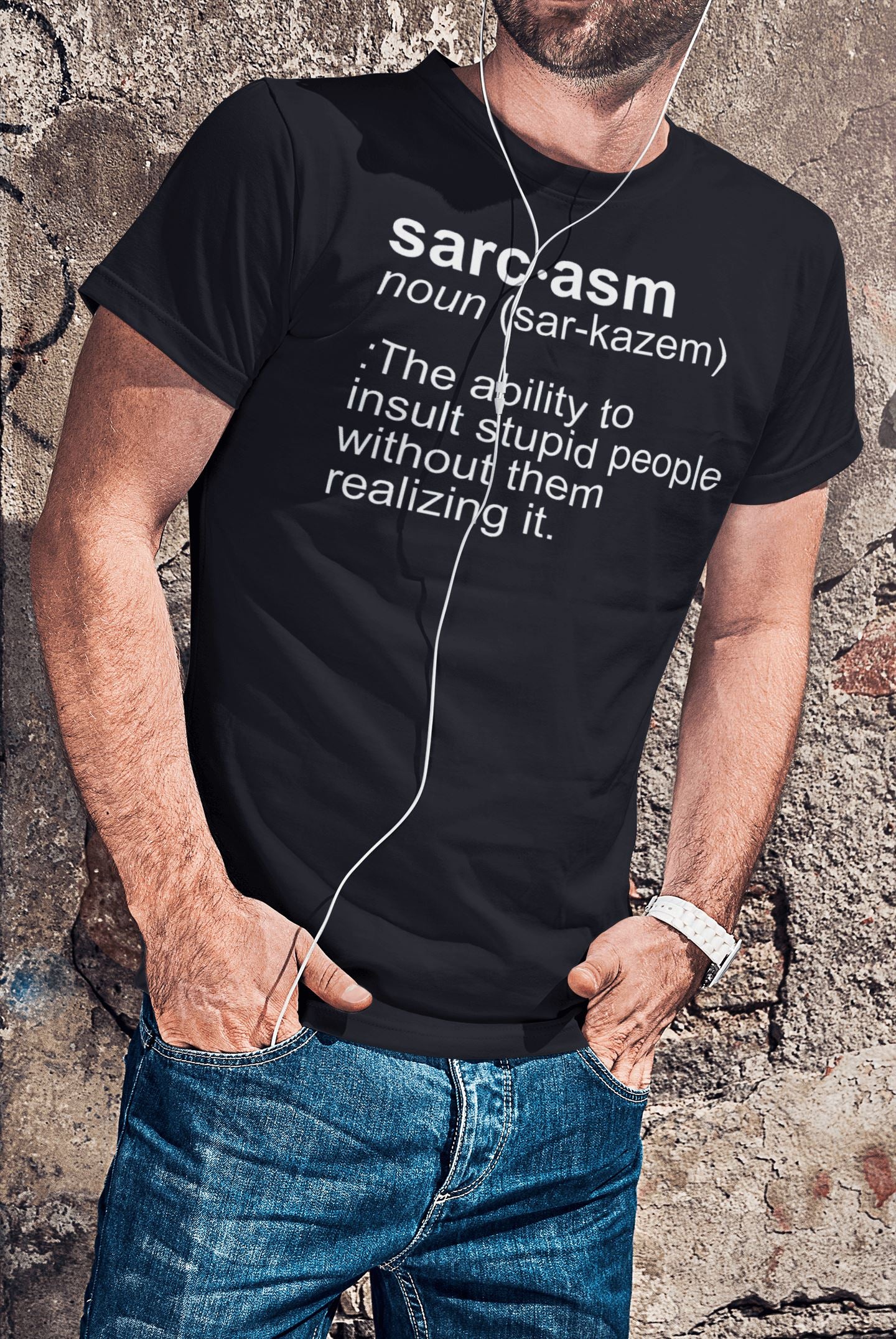 Sarcasm Definition Funny Black T Shirt for Men and Women - Catch My Drift India  black, clothing, funny, made in india, shirt, t shirt, trending, tshirt