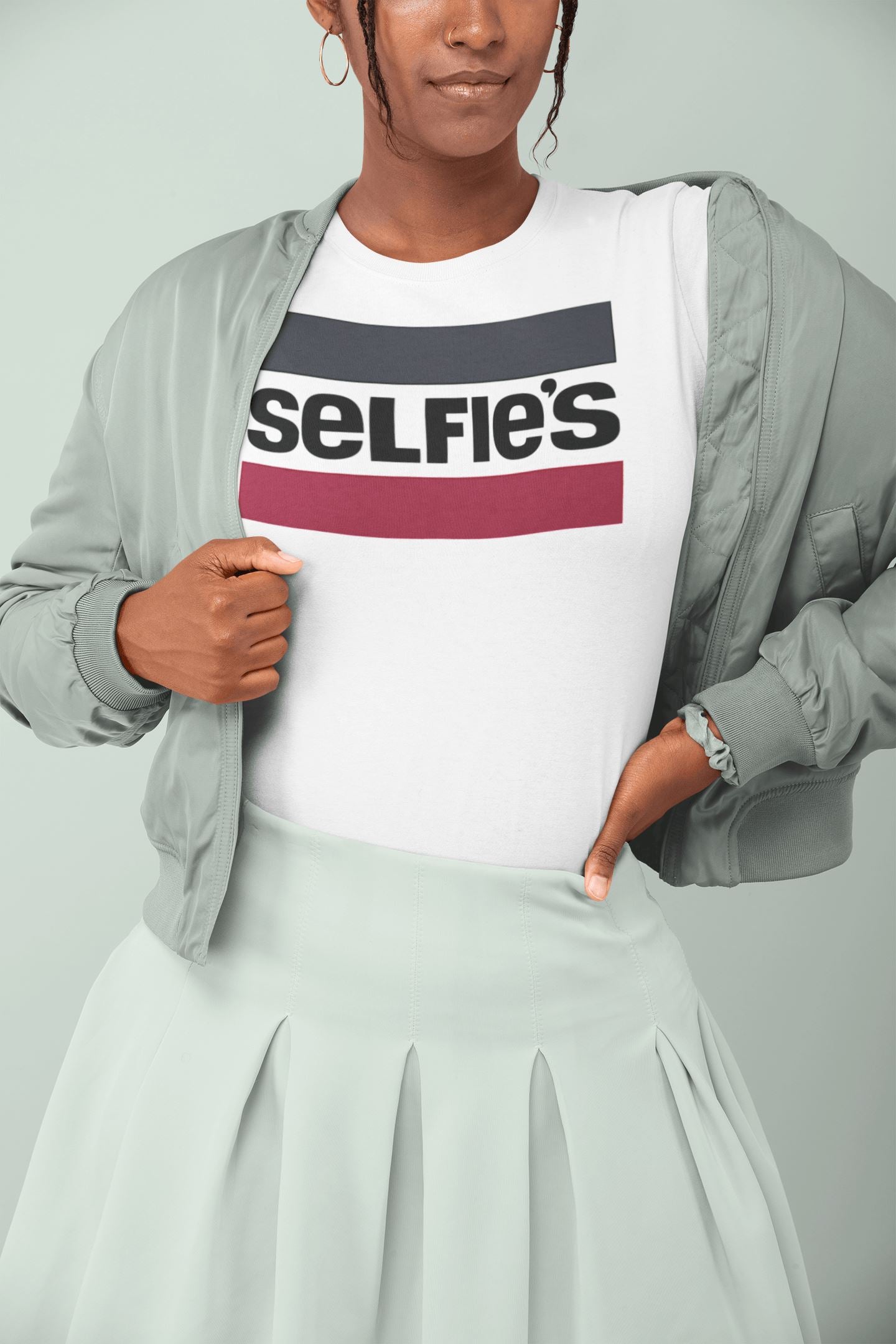 Selfie's Supreme White T Shirt for Men and Women freeshipping