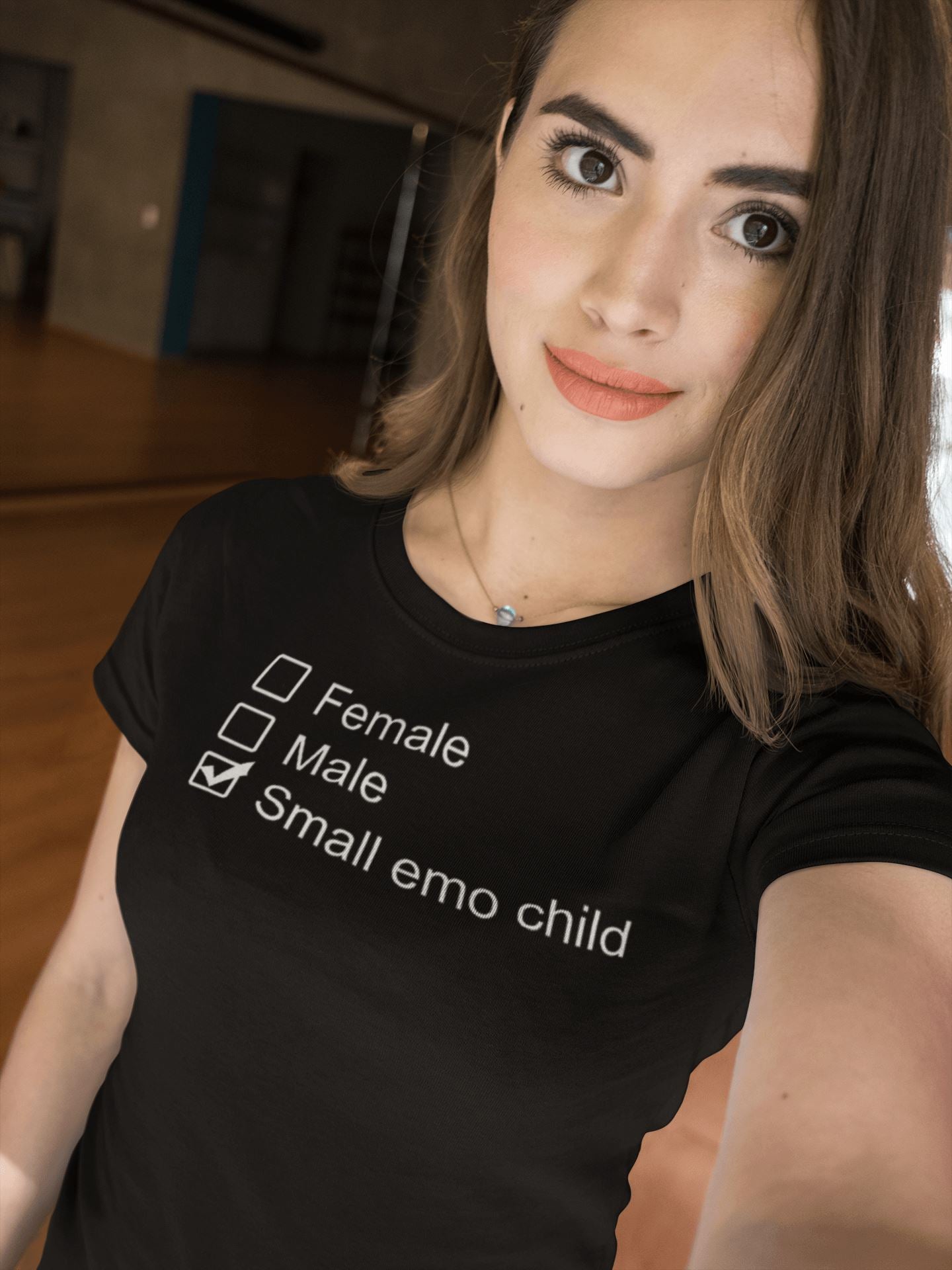 Small Emo Child Funny Unisex T Shirt | Premium Design | Catch My Drift India - Catch My Drift India  black, clothing, couples, female, funny, general, made in india, shirt, t shirt, trending,